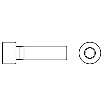 Hexagon socket cap bolts, fully threaded