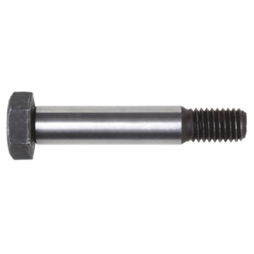 Fitted screw with a hexagonal head and short thread