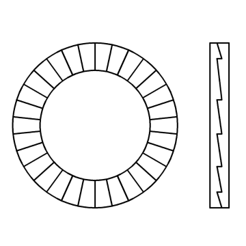 Larged Nord Lock self-locking washer