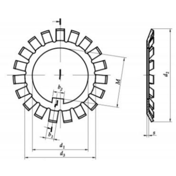 Bent washer for bearings