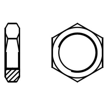 Low hex nut INOX
