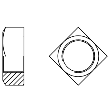 Square nut INOX