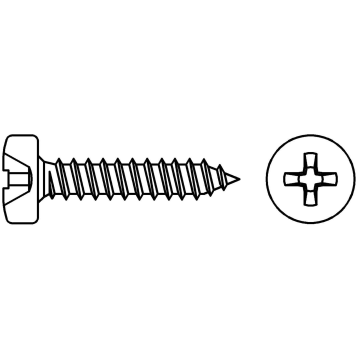 Pan head self-tapping sheet metal screw INOX