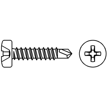 Pan head self-drilling sheet metal screw 