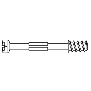 Mandrel with wood thread, I type