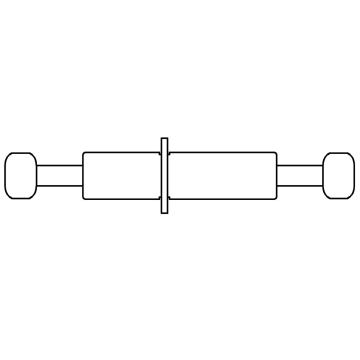 Double-head mandrel with restraint