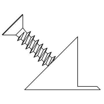 Connecting bracket with screw