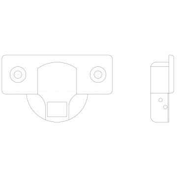 Clip-on soft closing hinge half overlay type+ mounting plate+euro screws