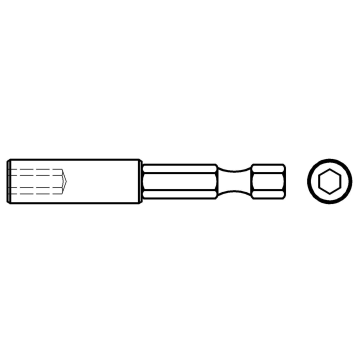 Magnetic bit grip 1/4"