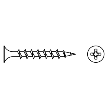 Bugle head drywall screw coarse thread for wooden constructions 