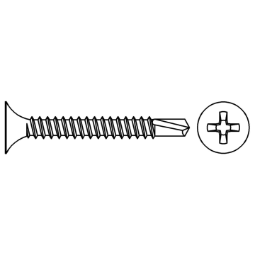 Bugle head self-drilling drywall screw fine thread for metal construction