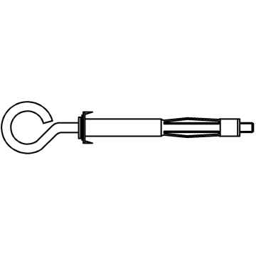 Hollow wall anchor with eye hook
