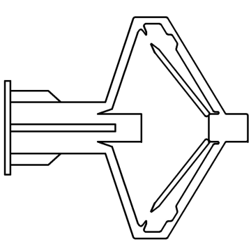 Plastic cavity anchor 