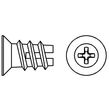 Plastic anchor for plasterboard DRIVA ABS