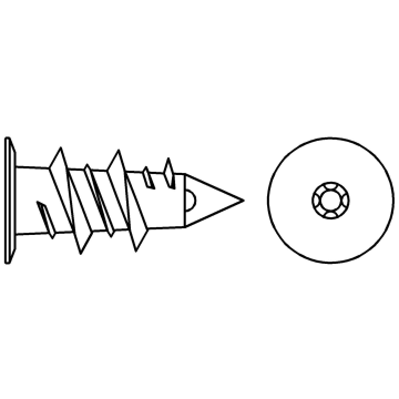 Metal plug for plasterboard DRIVA MET