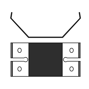 Spring for two-hooked hanger