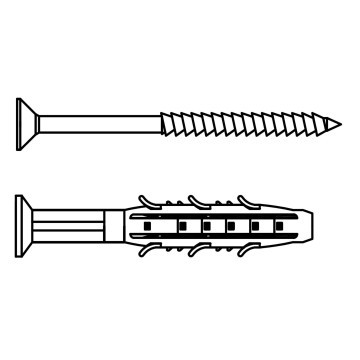 Easyfix hammer-in wall plug 