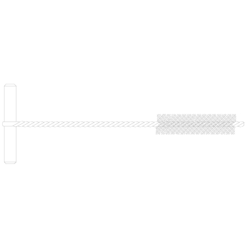 Hole cleaning wire brush