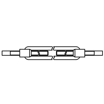 Turnbuckle with straight ends