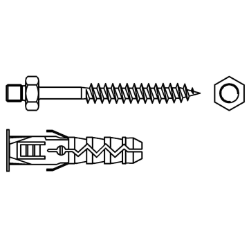 Nail plug with clamp